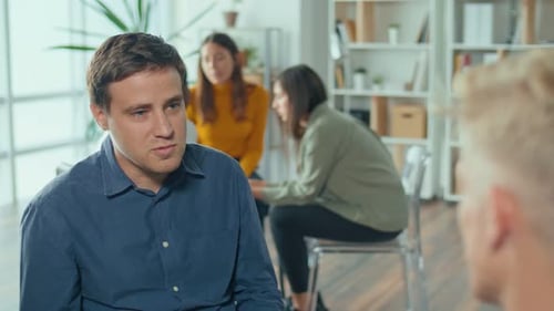 Group Therapy Session, Indoor Meeting