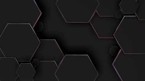 Modern abstract black hexagon background