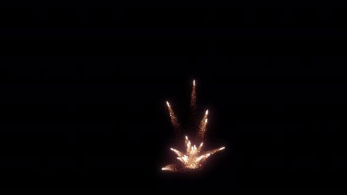 Der Ausbruch eines Bodenfeuerwerks löst eine Eruption aus