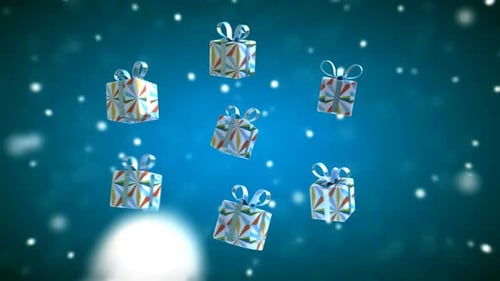 Flying gifts - 3D Animation