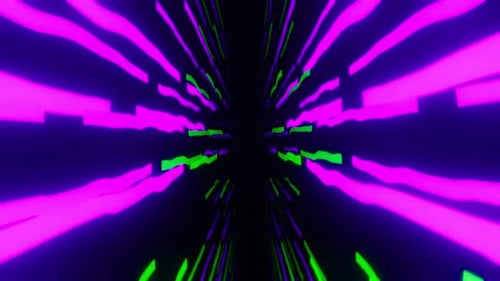 Abstract Glow Lines - 4K