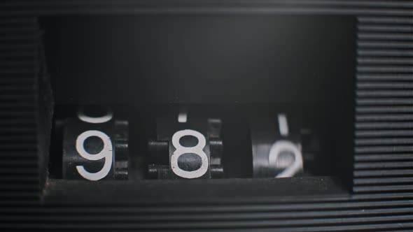 Counter Numbers Counting Up to 999, Technology Stock Footage ft ...