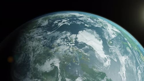 The North Pole View From the Space