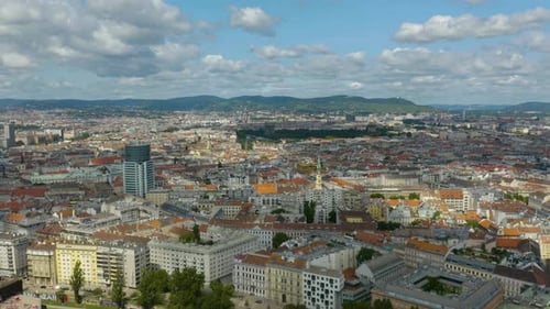Amazing Aerial View of Vienna on Perfect Summer Day