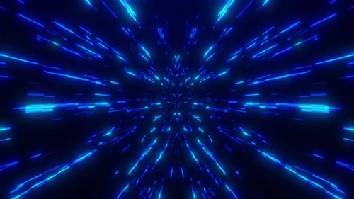 Digital cyberspace with particles and data network connections. High-speed connection and data