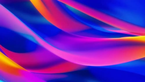 Colorful 3D Abstract Gradient Flowing Waves