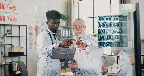 Doctors Work Together in Modern Medical Office