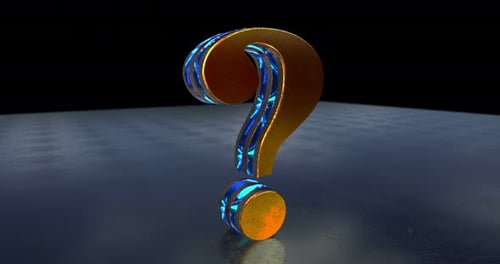 Question mark symbol 3d spectacular