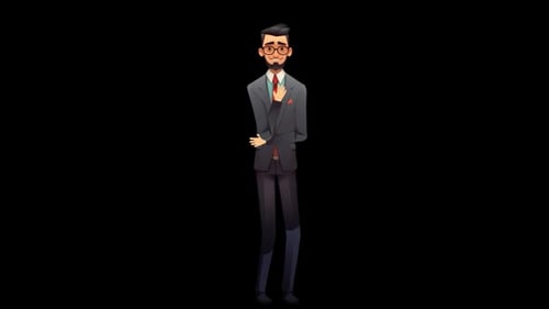 Stylish Businessman Character Animation | Professional & Modern Loop