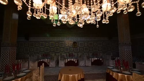 Video about a traditional restaurant in Marrakesh, Morocco