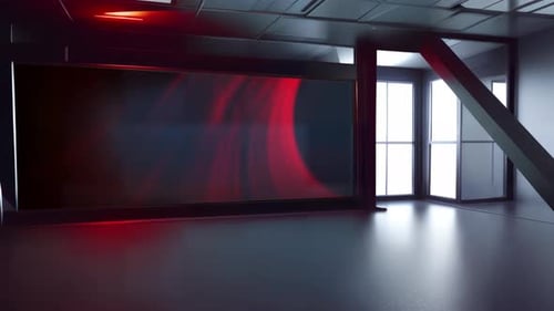 Captivating News Studio Environment: Interactive Virtual Set for Multimedia Production