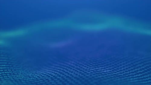 Abstract Digital Text Flow Seamless Loop Background