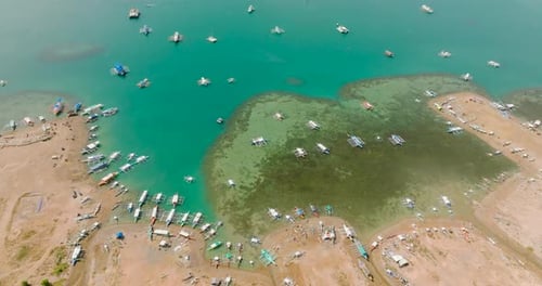 Tourist Boats in Coron Palawan Philippines