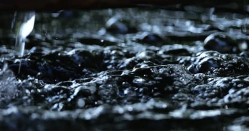 Water Splashes and Ripples in Dark Pool