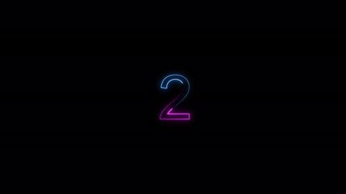 Cronômetro de contagem regressiva digital Light Countdown Glitch Transition com estilo de animação Reveal Counting Time