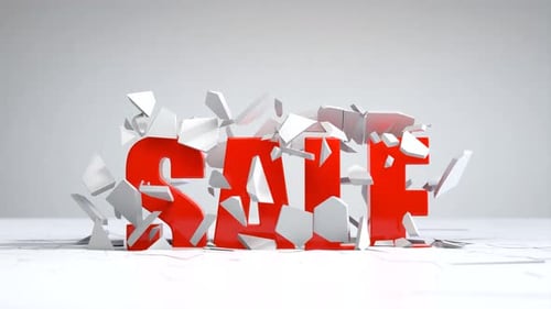 Banner de venta, animación con descuento especial