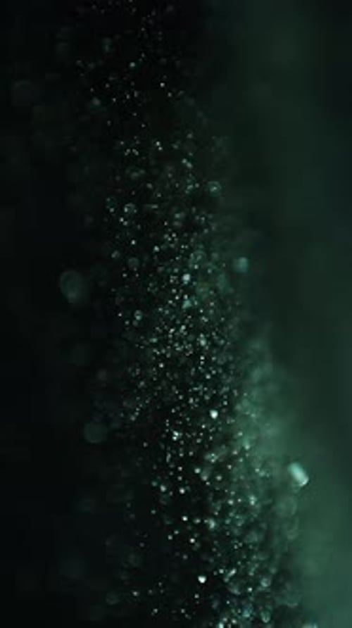 Abstract Fluid Waving Green Cartoon Circle Particles Background Vertical Video