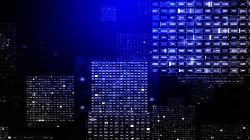 Tecnologia: laço de fundo azul