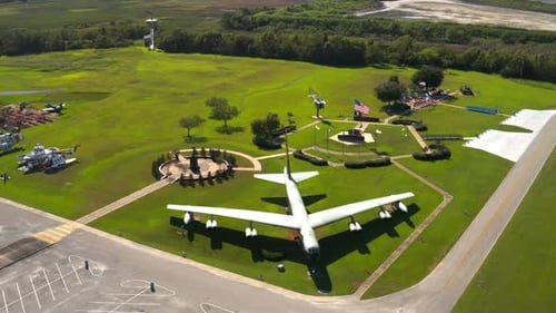 Mobile, Alabama / Usa - August 30, 2019: Uss Alabama Battleship Memorial Park, Wwii Planes, 4k Ae...