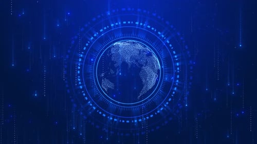 Global Network Data Connection on Digital Earth