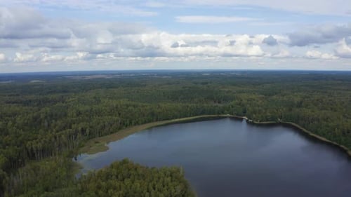 Lake of Marinovo in Rominta forest