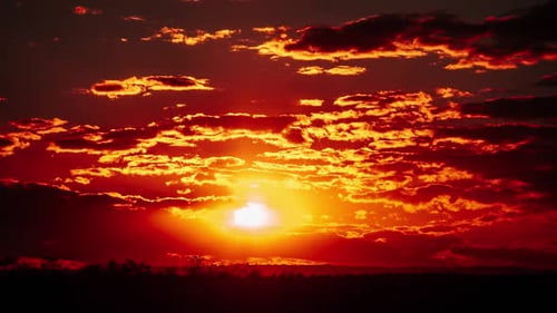 TimeLapse Dramatic Sunset Clouds