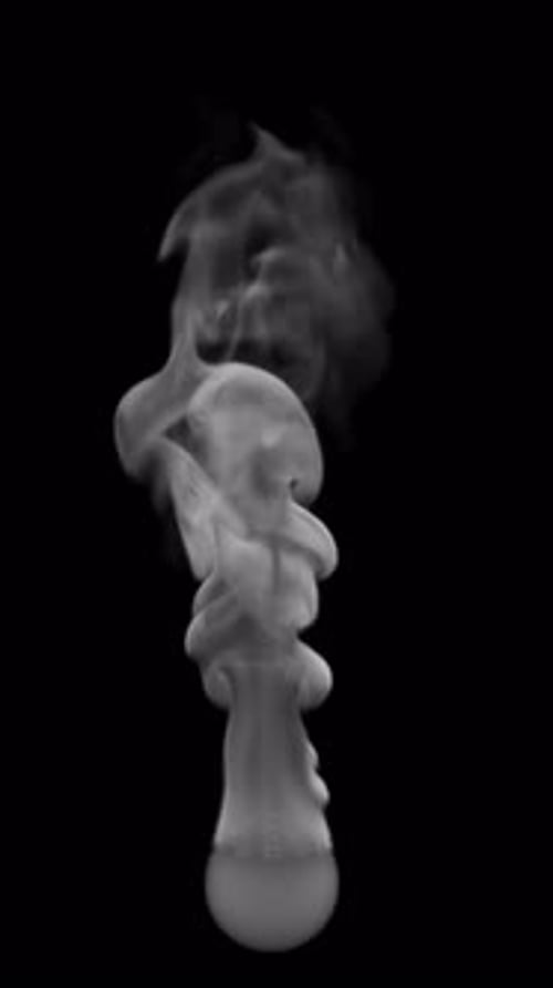 White smoke animation. File contains Alpha Channel.