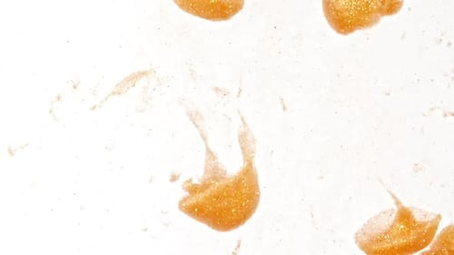 Color Yellow Paint Drops in Water Abstract Color Mix Drop of Ink Color Mix Paint Falling on Water