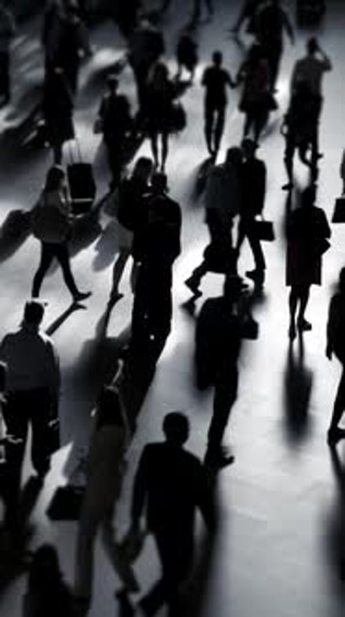 Dynamic Collective Crowd in Motion Exploring Urban Life Within Shadows of the City