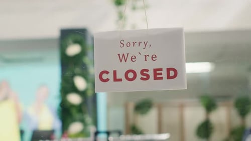 Closed Clothing Store in Mall