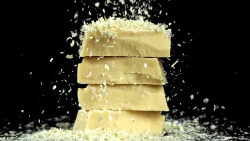 Super Slow Motion White Chocolate