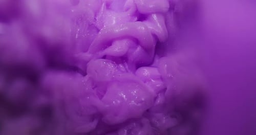 Macro Shot of Lilac Liquid Movement and Texture