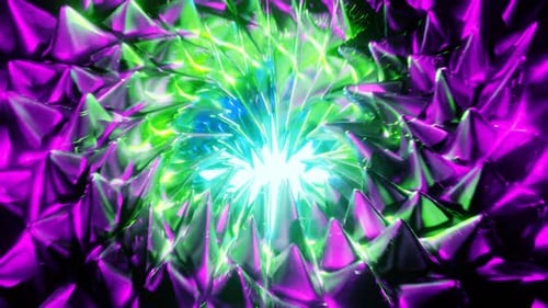 Purple And Green Predatory Fruit Background Loop Animation In 1080Hd
