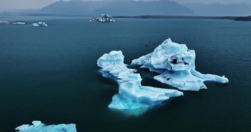 Cinematic Iceland aerial nature