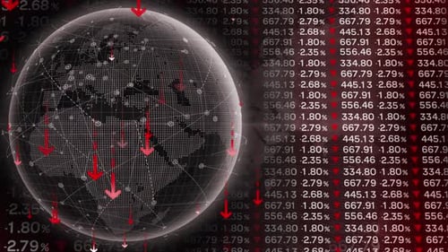Queda do mercado mundial