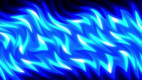 Leuchtendes Neon mit Formanimationshintergrund. blauer Hintergrund.