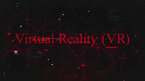 Glitch Technology Digital Network Text Reveal Intro