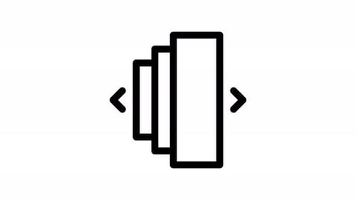 animação de ícone de linha deslizante