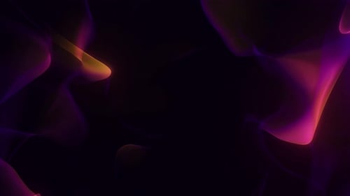 Deep Magenta and Gold Abstract Modern Orb Background Loop