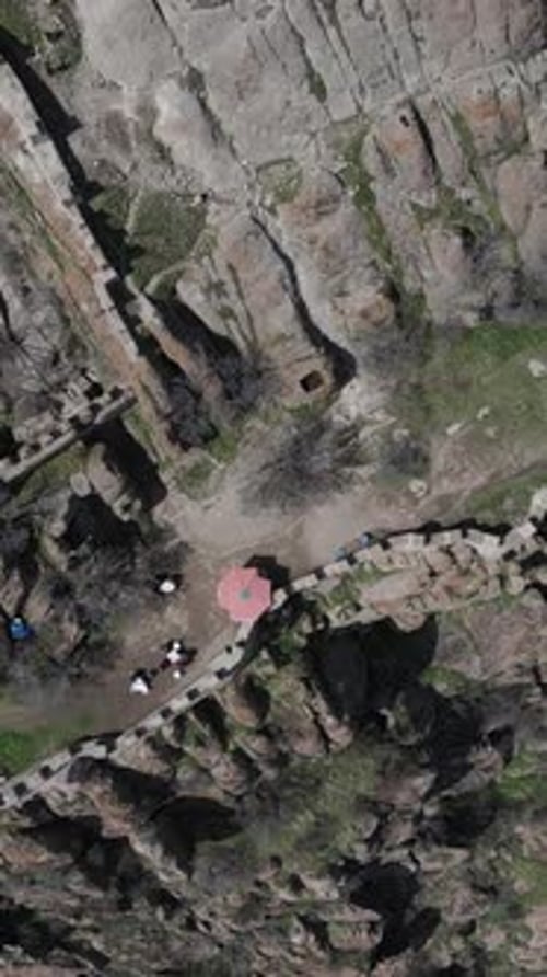 Castle Ruins Aerial View