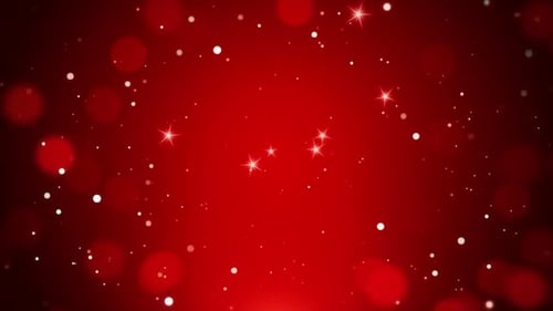 Red Bokeh Sparkle Festive Celebration Background Loop