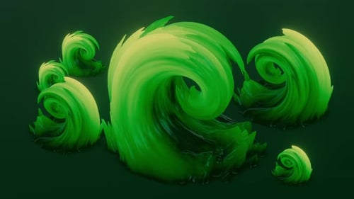 Spiral Wave 3d Abstract Element