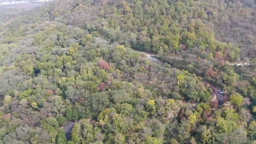Aerial view of countryside