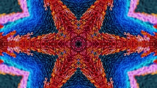 Abstract Fluid Kaleidoscope Pattern Background Animation