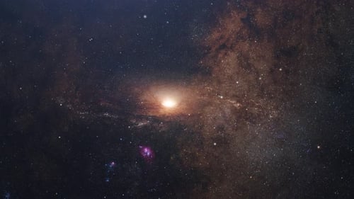 Universe filled with stars, nebula and galaxy 4k