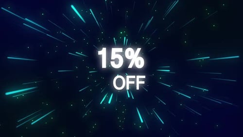 Futuristic Speed Lines Discount Reveal Animation