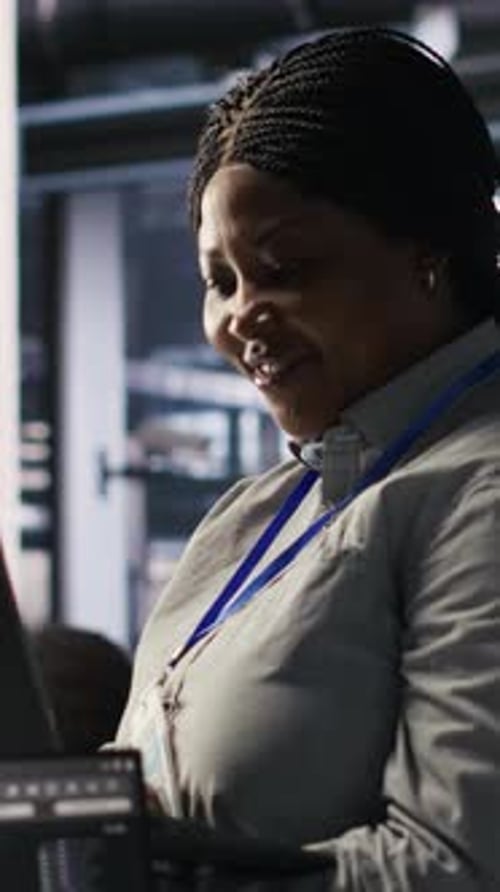 Vertical Video Data Center Manager Supervising Engineer Tasked with Analyzing Neural Networks