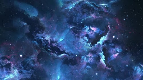 Blue Space Abstract