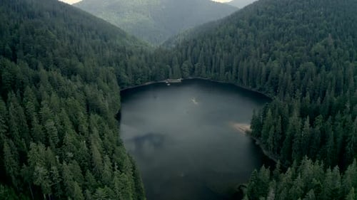 Panoramic View of Synevir Lake