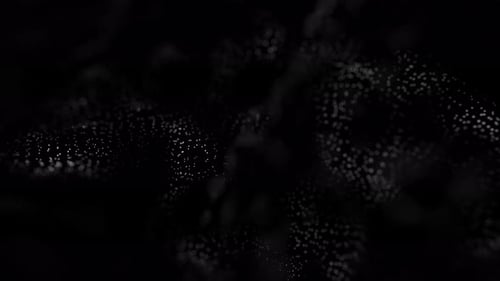 Abstract Fluid Digital Particles Wave Background Loop